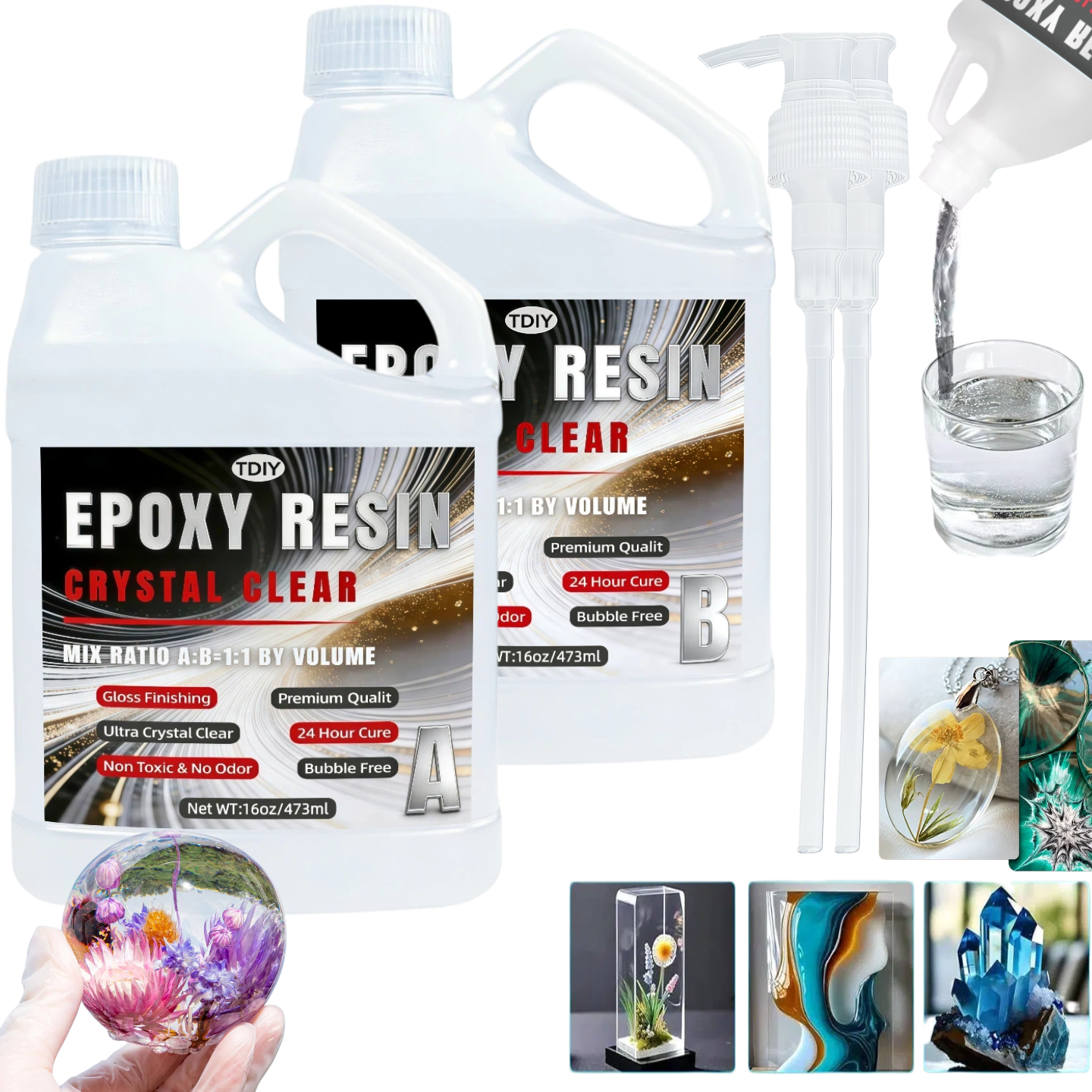 Jewelry Making Online - 1:1 Crystal Clear Epoxy Resin Kit