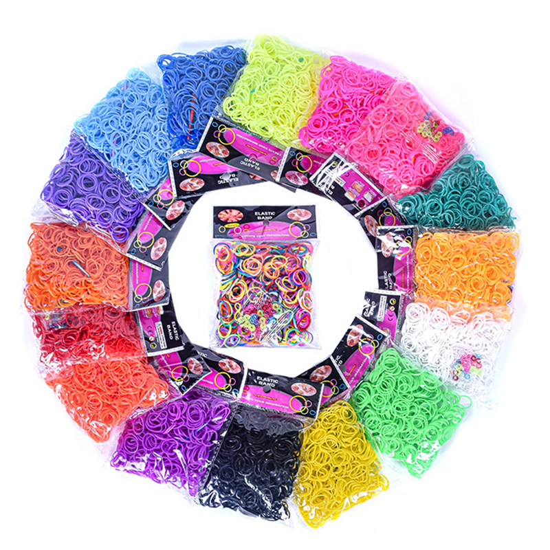Jewelry Making Online - 600 pieces Colorful Rubber Band Bracelet