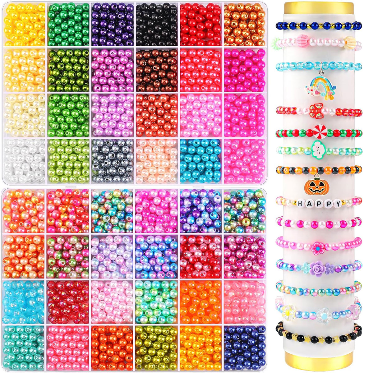 Jewelry Making Online - 2400PCS 48 Compartments Pearl Jewelry 48