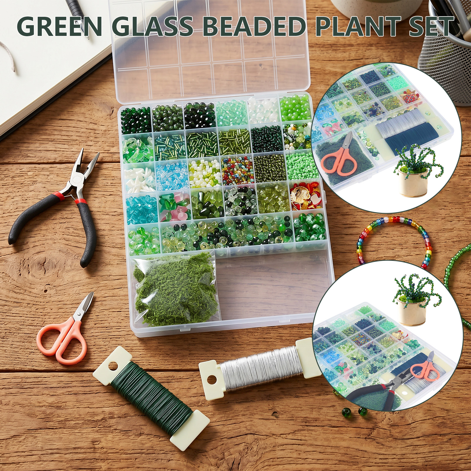 Beaded Plant Kit with Artifici - Jewelry Making Videos Tutorials avis et prix