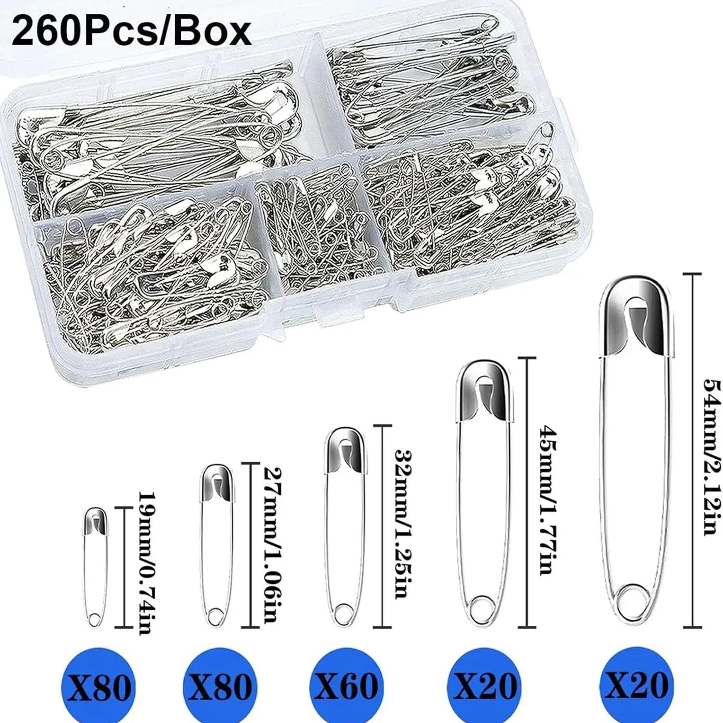 Silver Safety Pins Kit With St - Jewelry Making Education avis et prix