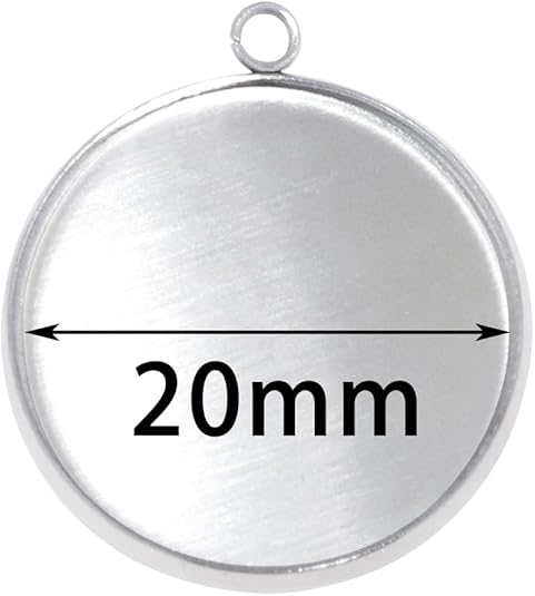 20 Pieces Stainless Steel Roun - Jewelry Making Tray avis et prix