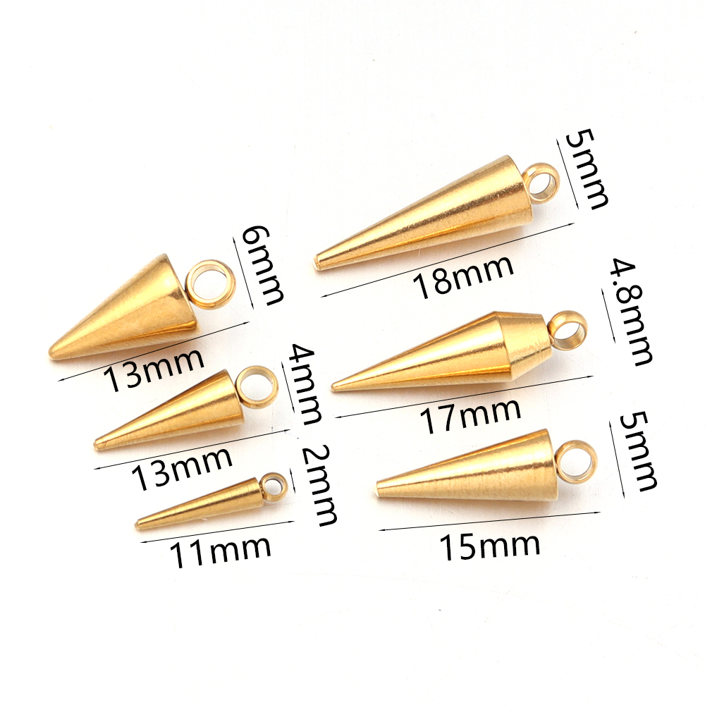 10PCS Stainless Steel Cone Cha - Jewelry Making For Adults avis et prix