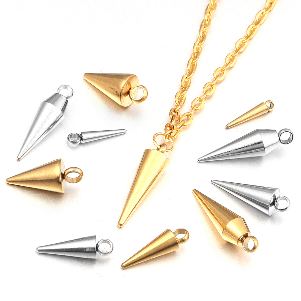 10PCS Stainless Steel Cone Cha - Jewelry Making For Adults avis et prix