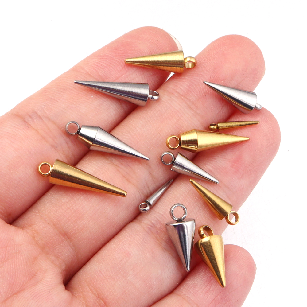 10PCS Stainless Steel Cone Cha - Jewelry Making For Adults avis et prix