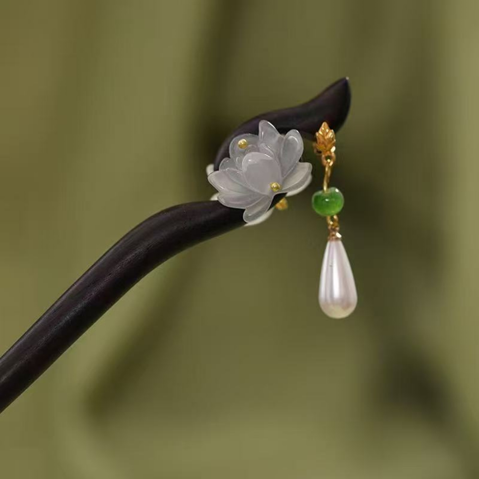 1PC Elegant Lotus Wood Hair St - Jewelry Making For Adults avis et prix