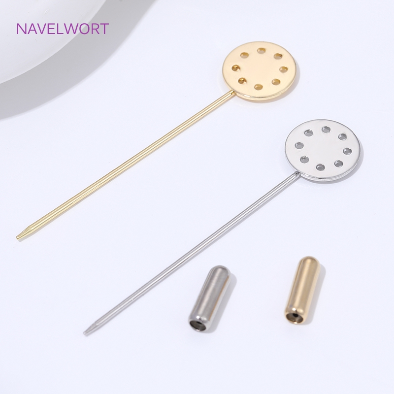 14K Gold Plated Long Brooch Sa - Jewelry Making Tray avis et prix