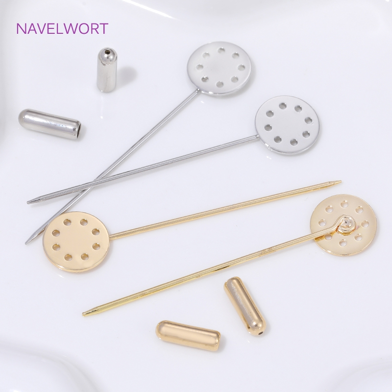 14K Gold Plated Long Brooch Sa - Jewelry Making Tray avis et prix