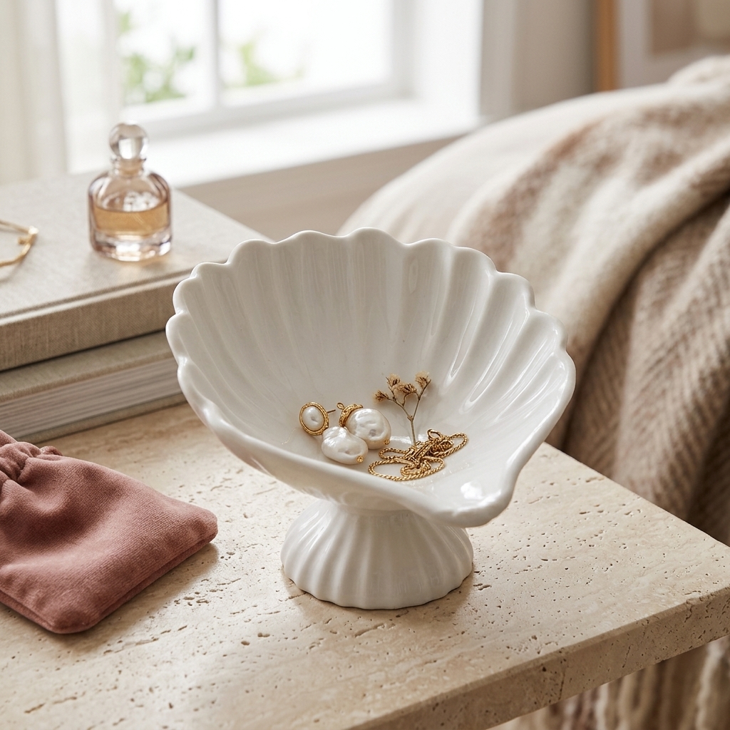 Seashell Jewelry Dish Trinket  - Jewelry Making Tray avis et prix