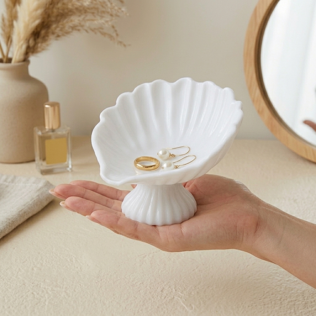 Seashell Jewelry Dish Trinket  - Jewelry Making Tray avis et prix