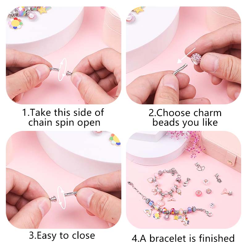 ﻿Girls DIY Bracelet Set Handm - Jewelry Making Qc avis et prix