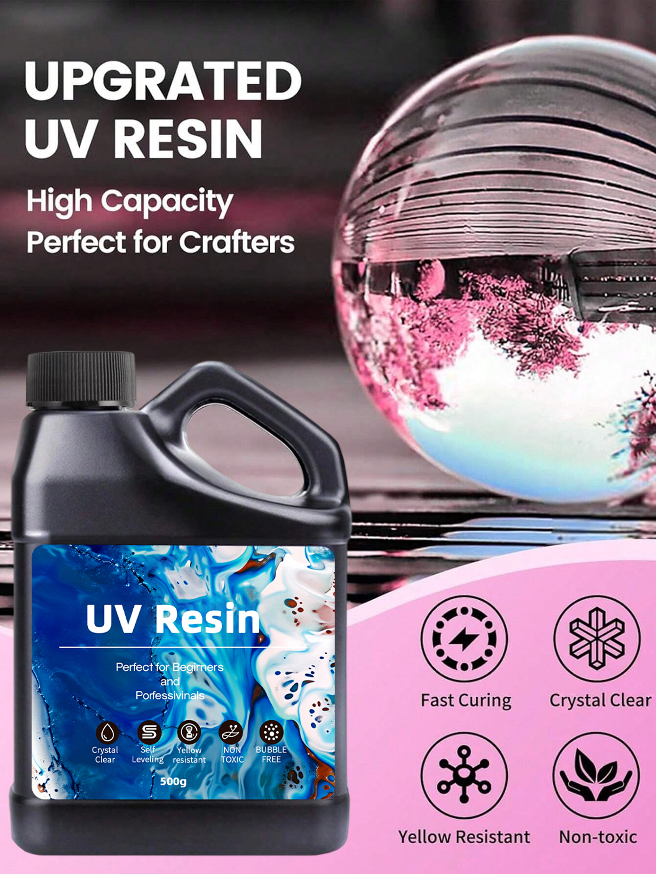 UV Resin 500-1000g -Bulk Upgra - Jewelry Making Online avis et prix