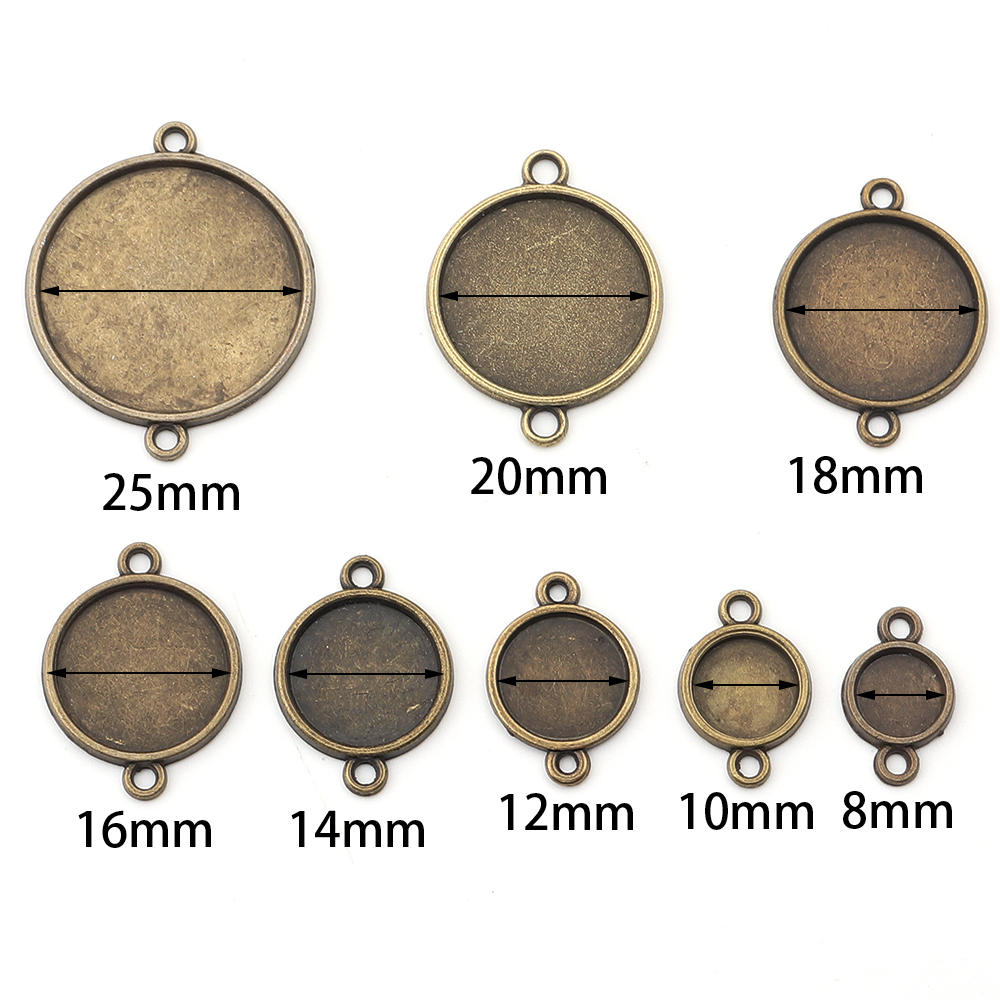 10pcs 8/10/12/14/16/18/20/25mm - Jewelry Making Tray avis et prix