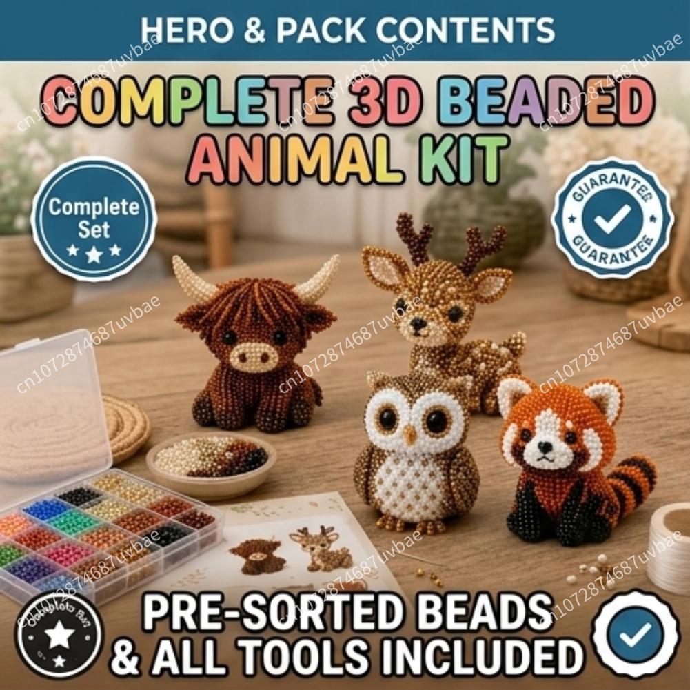 Mini 3D Animal Bead Crafting S - Jewelry Making Education avis et prix