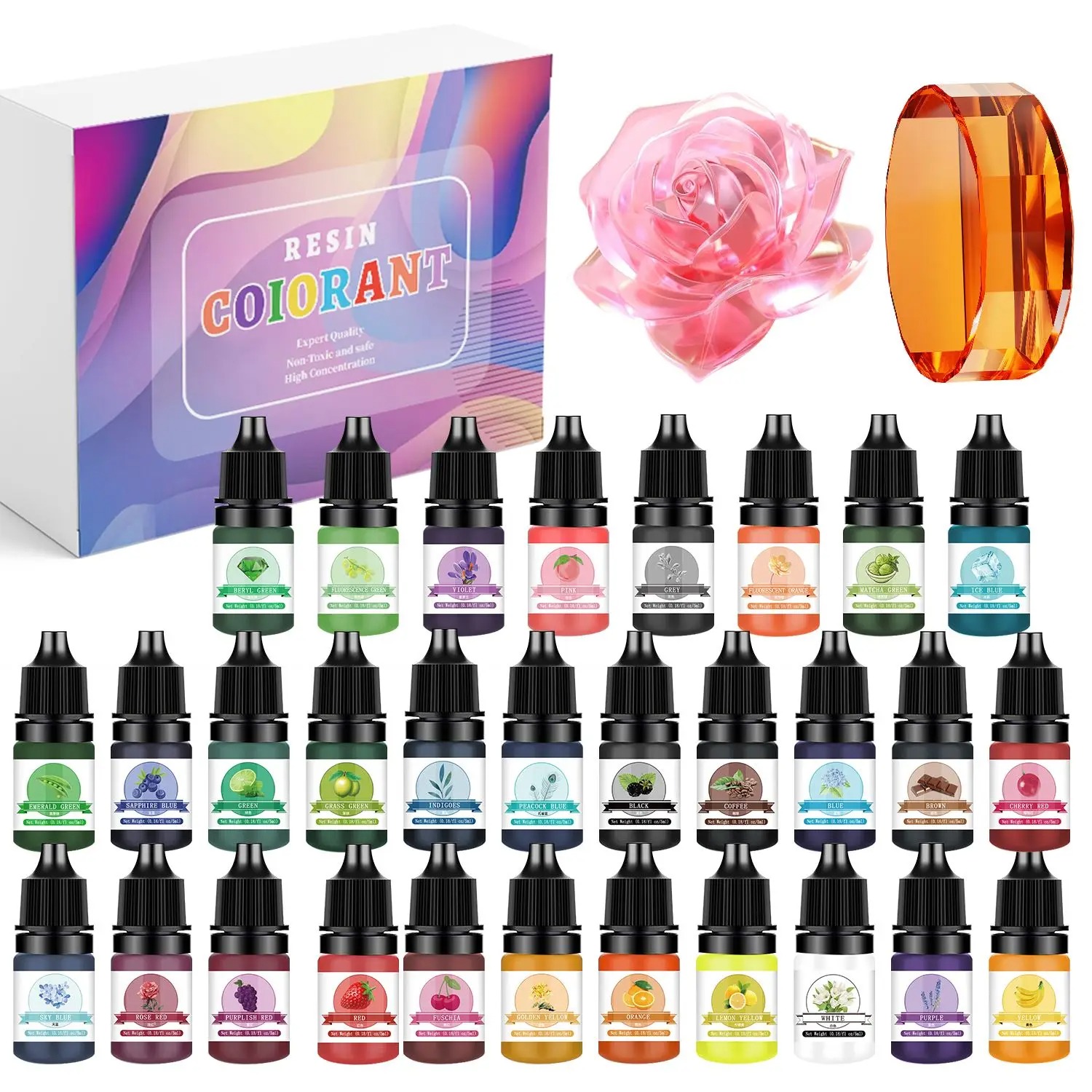 30Colors 5ml Epoxy Resin Pigme - Jewelry Making Online avis et prix