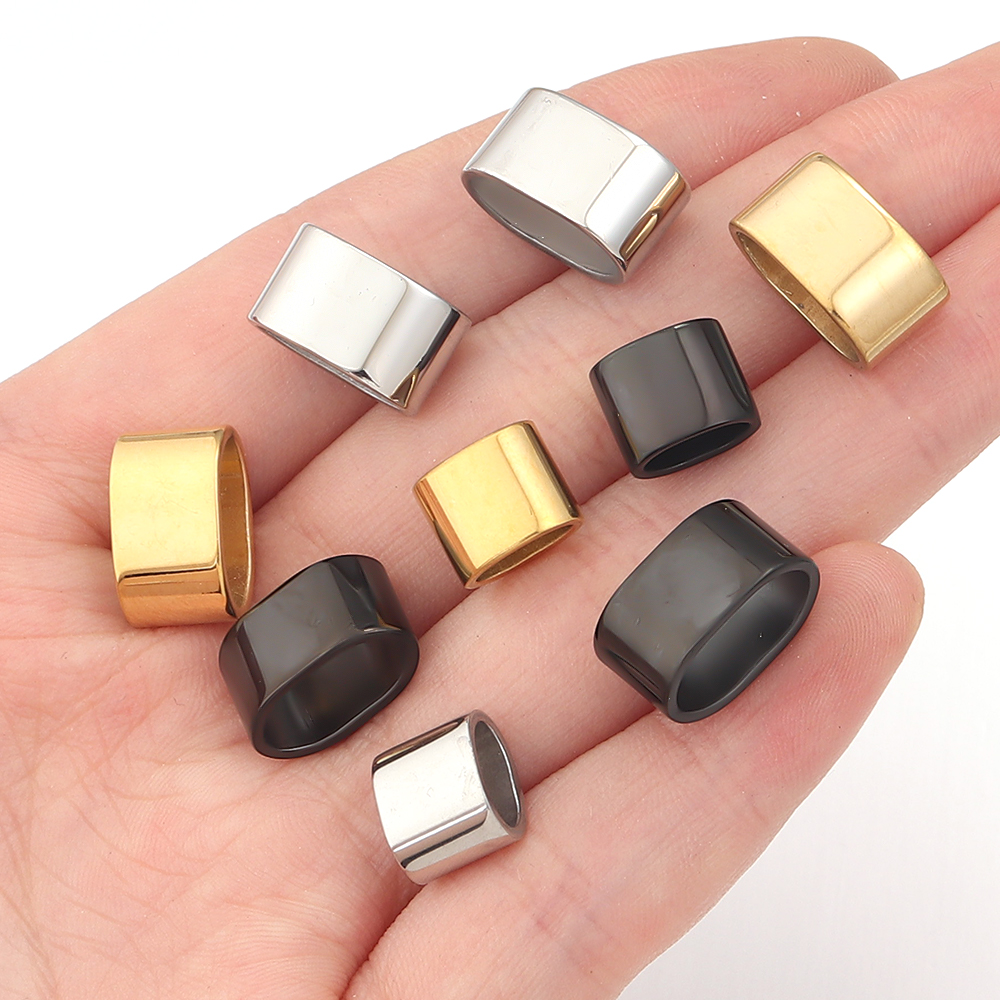 6pcs Flat Stainless Steel Tube - Jewelry Making Hardware avis et prix