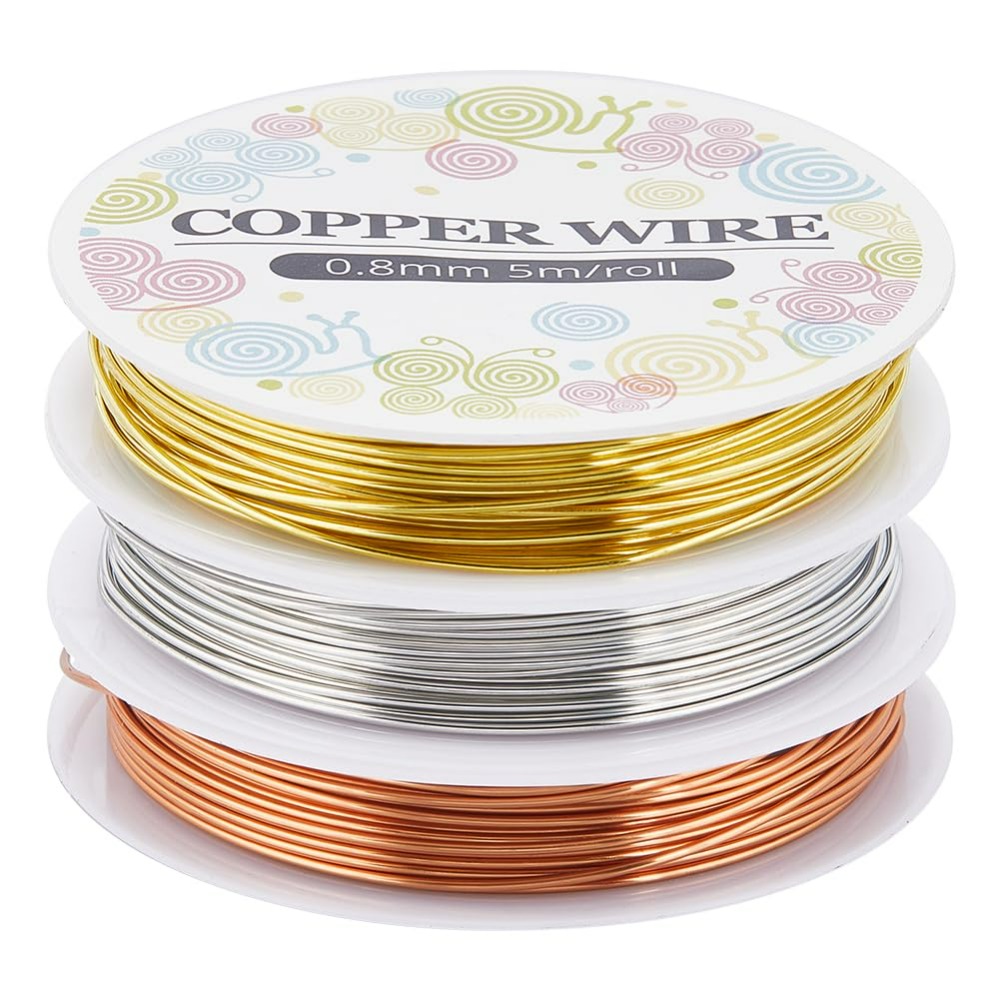 12.8M Copper Jewelry Wire 0.8m - Jewelry Making Online avis et prix