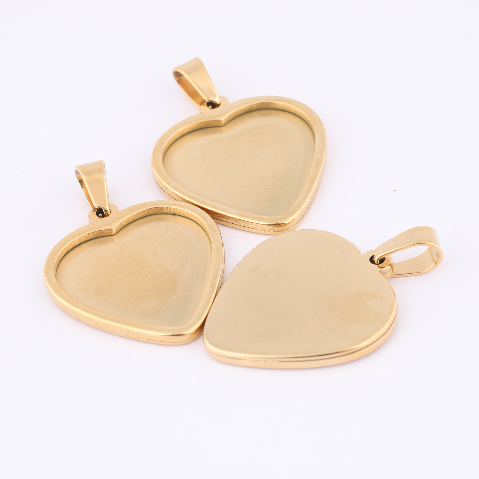 5pcs 20mm Heart Cabochon Trays - Jewelry Making Tray avis et prix