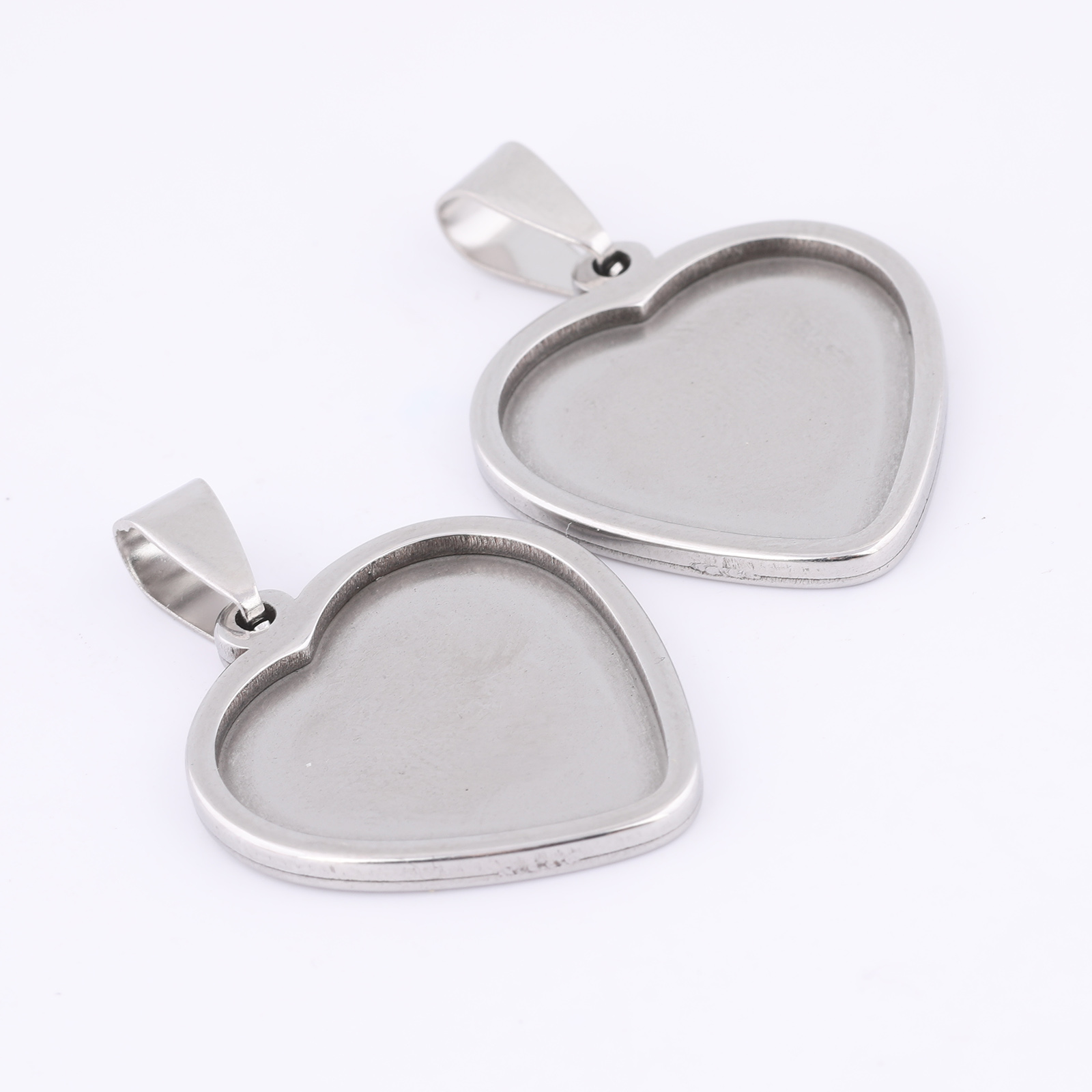5pcs 20mm Heart Cabochon Trays - Jewelry Making Tray avis et prix