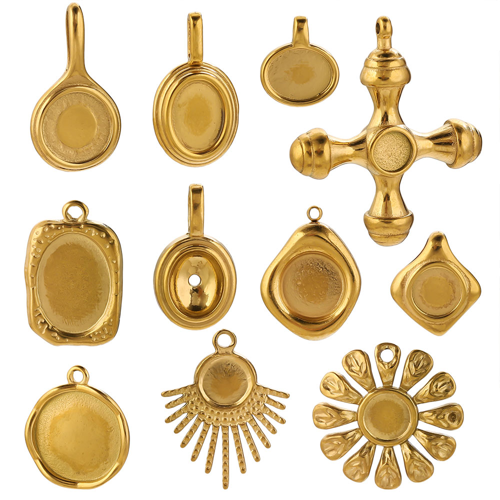 4-5PCS Stainless Steel Gold Ch - Jewelry Making Tray avis et prix