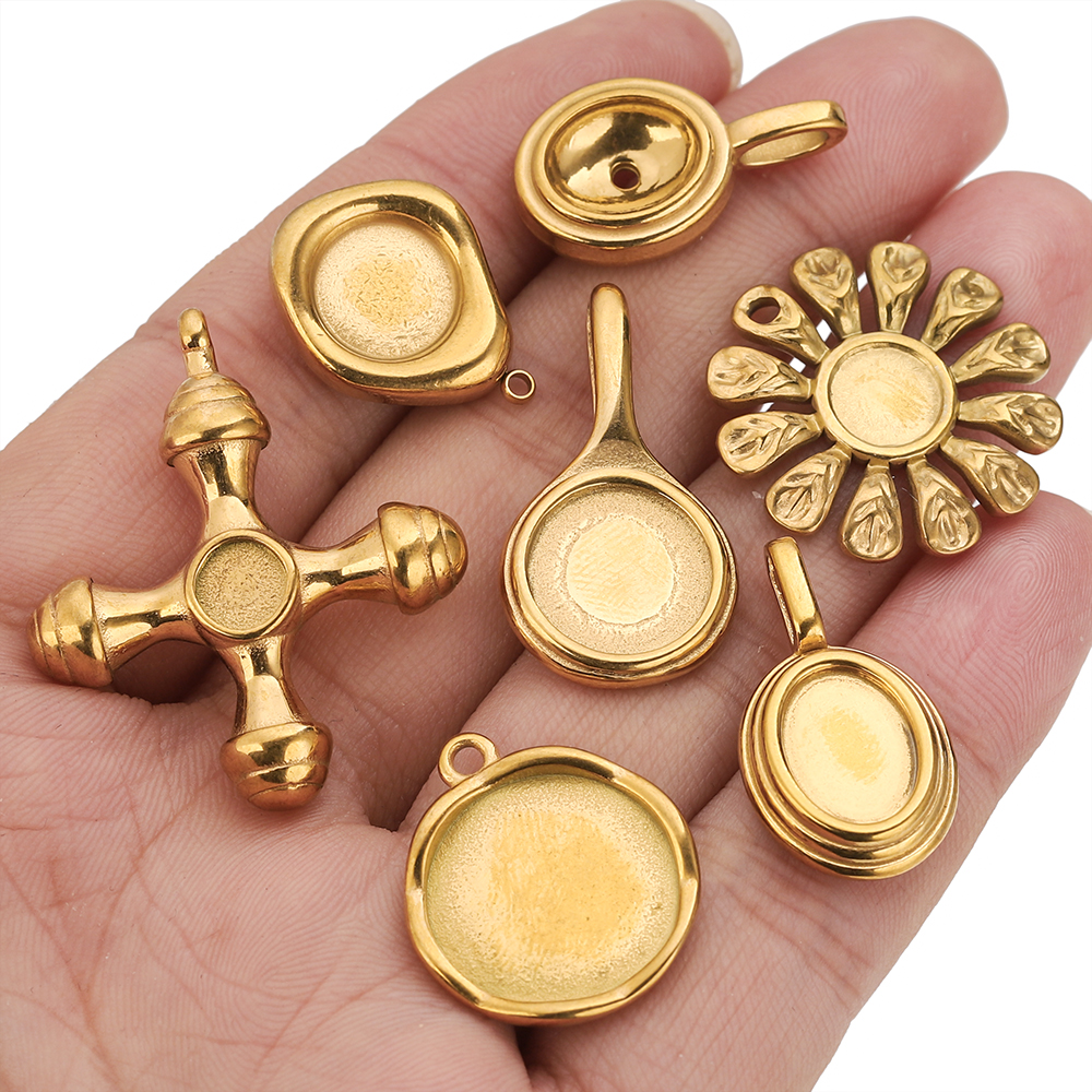 4-5PCS Stainless Steel Gold Ch - Jewelry Making Tray avis et prix