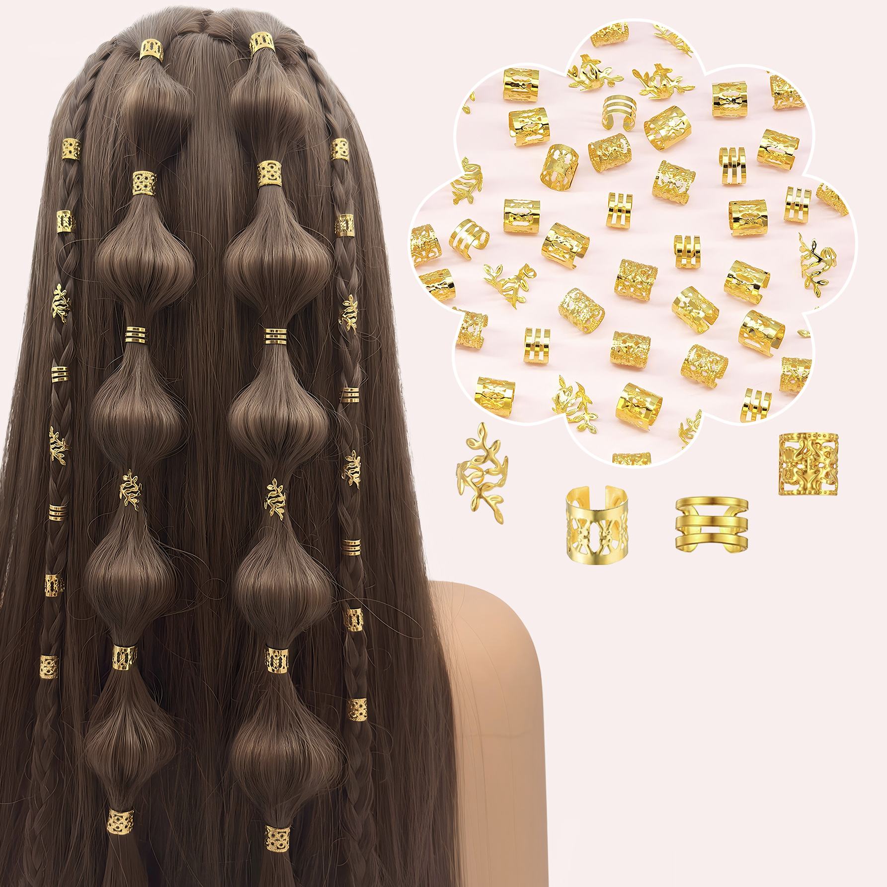 80Pcs Hair Cuffs Adjustable Ha - Jewelry Making For Adults avis et prix