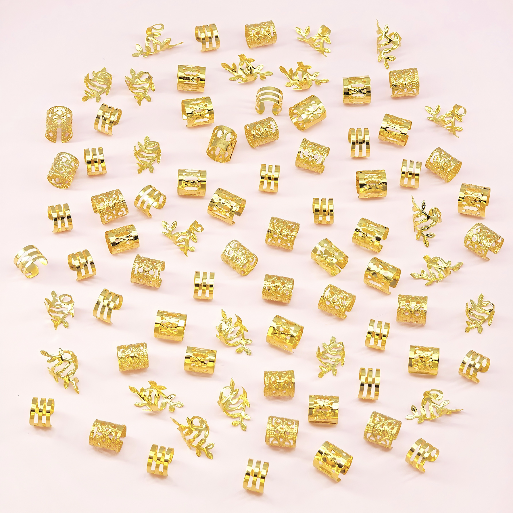 80Pcs Hair Cuffs Adjustable Ha - Jewelry Making For Adults avis et prix