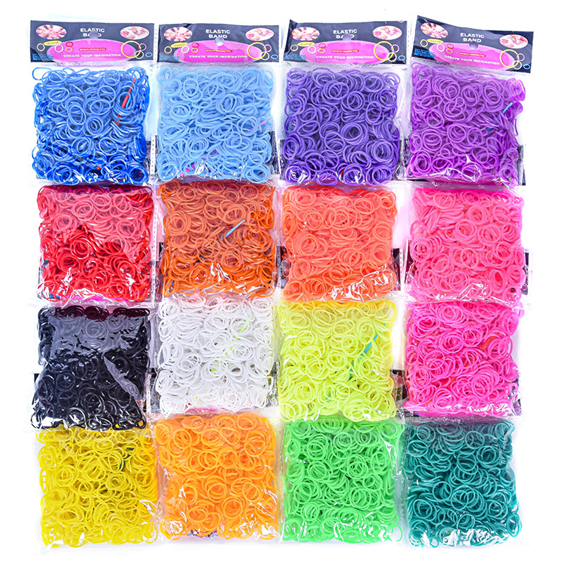 600 pieces Colorful Rubber Ban - Jewelry Making Online avis et prix