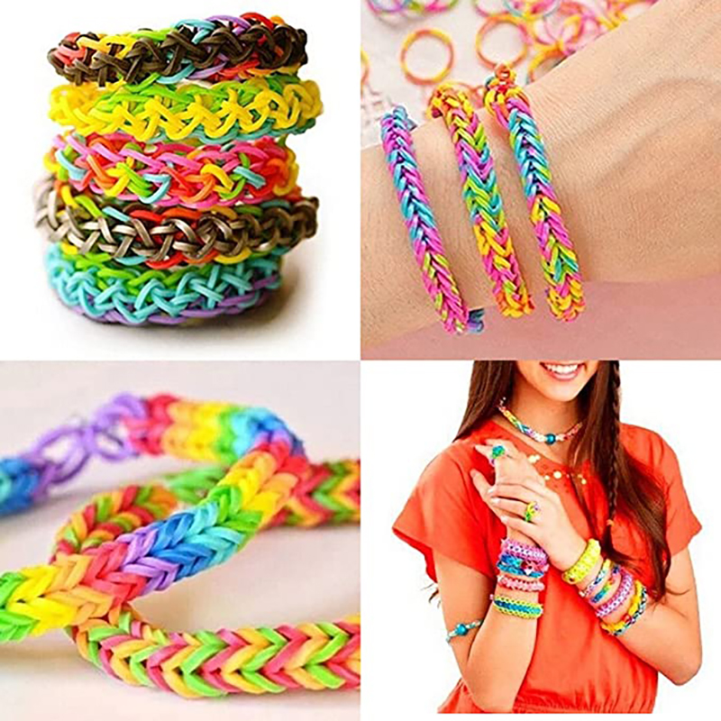 600 pieces Colorful Rubber Ban - Jewelry Making Online avis et prix