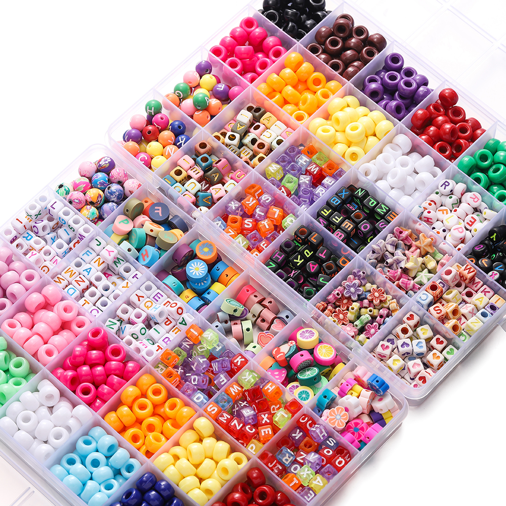 680pcs/Box Colorful Acrylic Po - Jewelry Making Online avis et prix