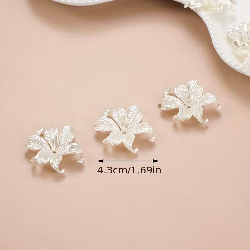 20pcs White Big Iris Flower Be - Jewelry Making For Adults avis et prix