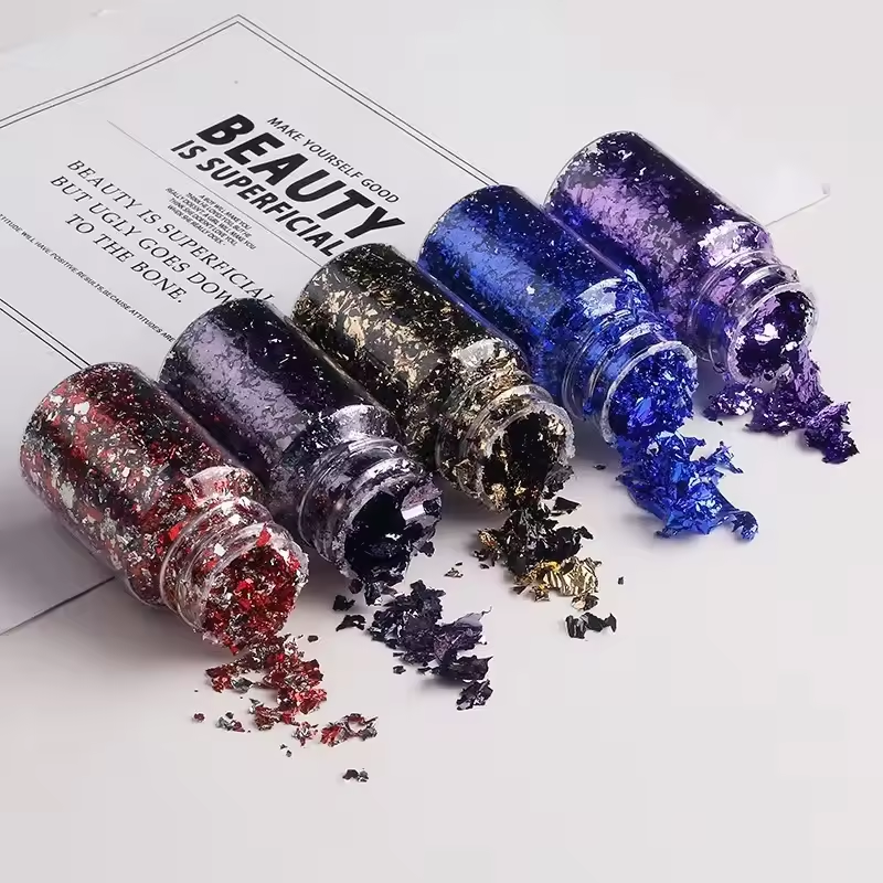 Metallic Foil Flakes Golden Si - Jewelry Making Event avis et prix