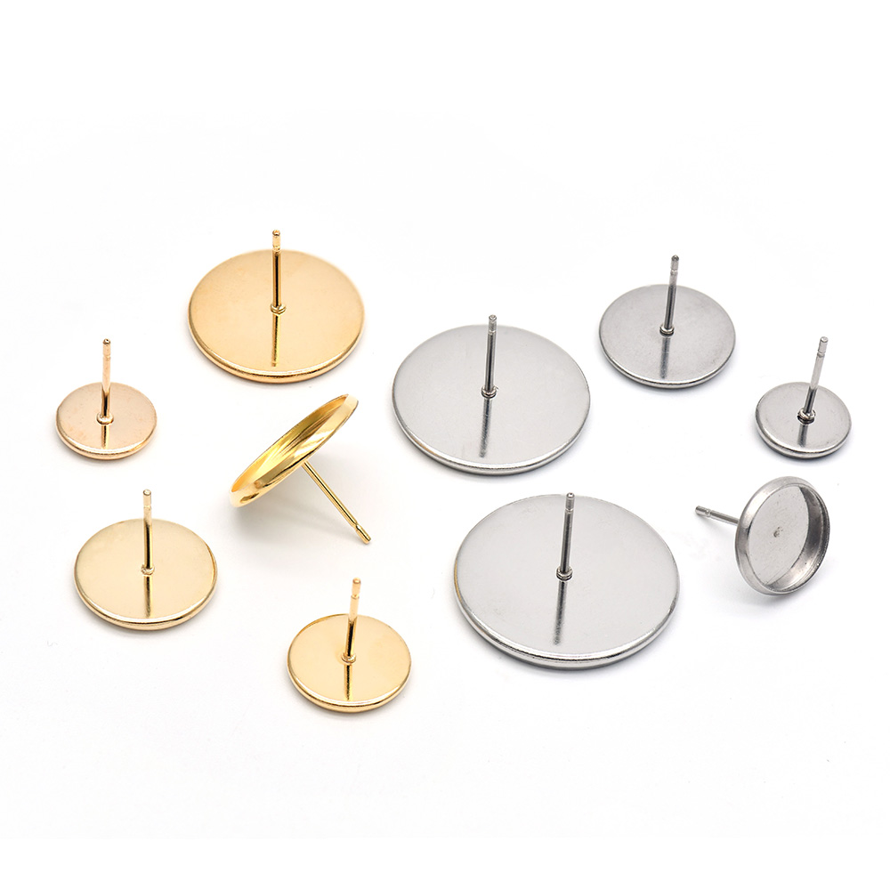 10pcs 316 Stainless Steel Blan - Jewelry Making Tray avis et prix
