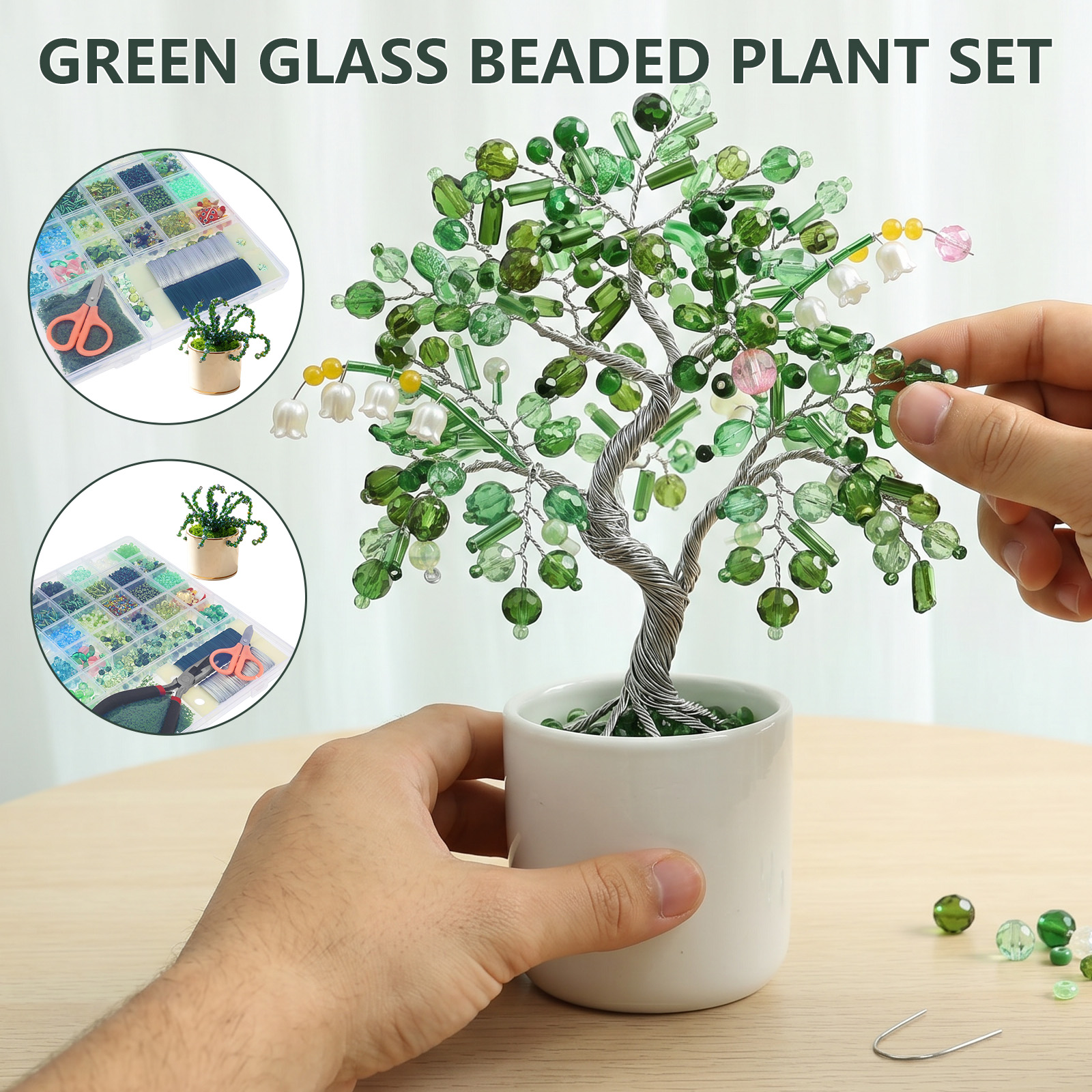Beaded Plant Kit with Artifici - Jewelry Making Videos Tutorials avis et prix