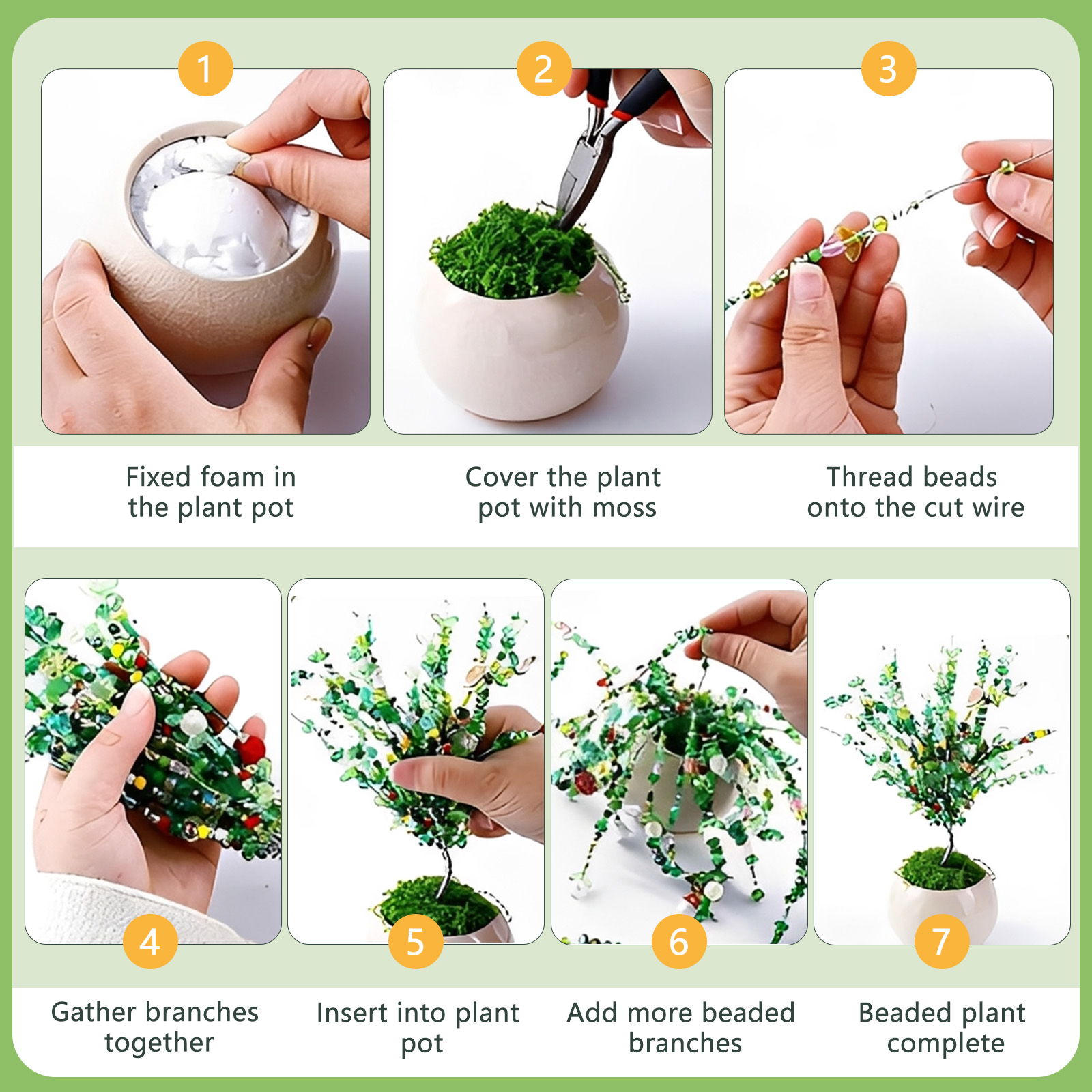 Beaded Plant Kit with Artifici - Jewelry Making Videos Tutorials avis et prix