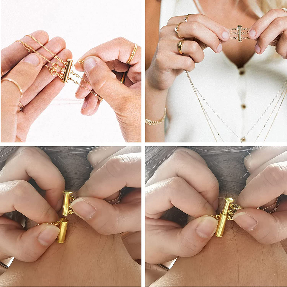 2pcs Multi Strand Necklace Lay - Jewelry Making Hardware avis et prix
