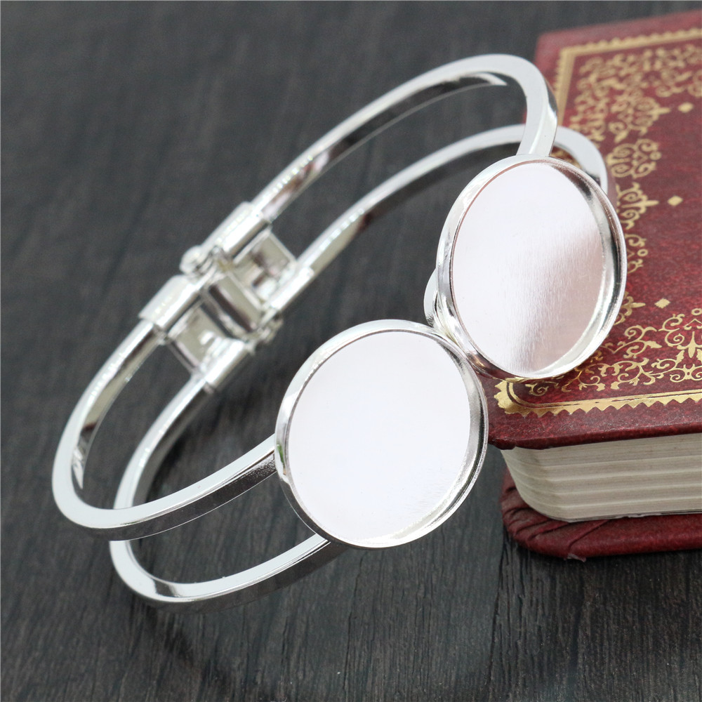 20mm Silver Plated Cabochon Ca - Jewelry Making Tray avis et prix