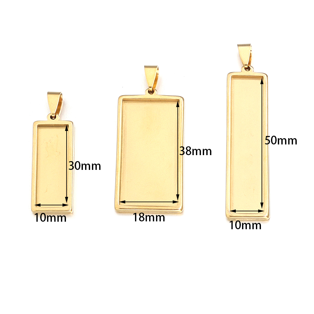2pcs Stainless Steel Rectangle - Jewelry Making Tray avis et prix