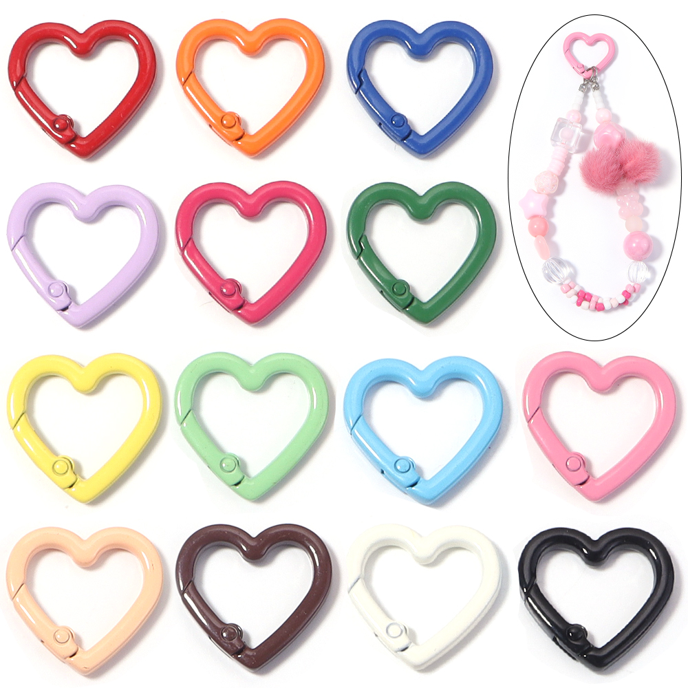 5pcs Alloy Heart Spring Clasps - Jewelry Making Hardware avis et prix