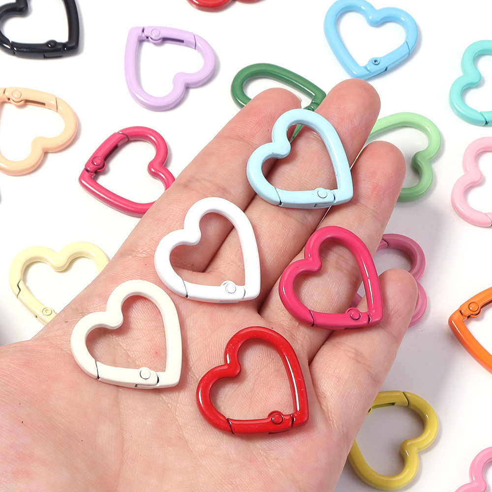 5pcs Alloy Heart Spring Clasps - Jewelry Making Hardware avis et prix