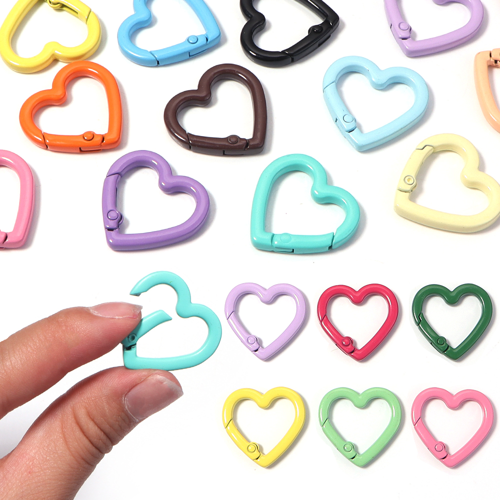 5pcs Alloy Heart Spring Clasps - Jewelry Making Hardware avis et prix