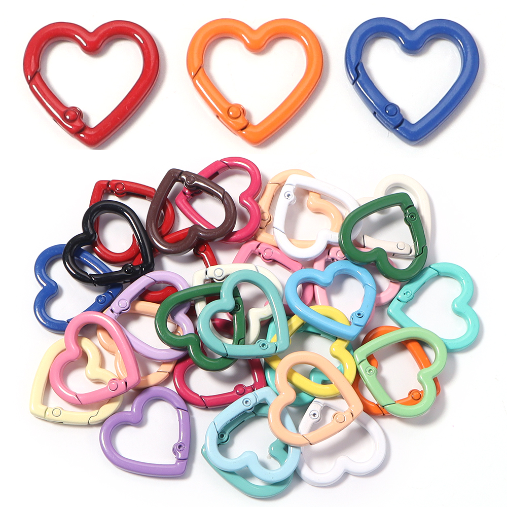 5pcs Alloy Heart Spring Clasps - Jewelry Making Hardware avis et prix