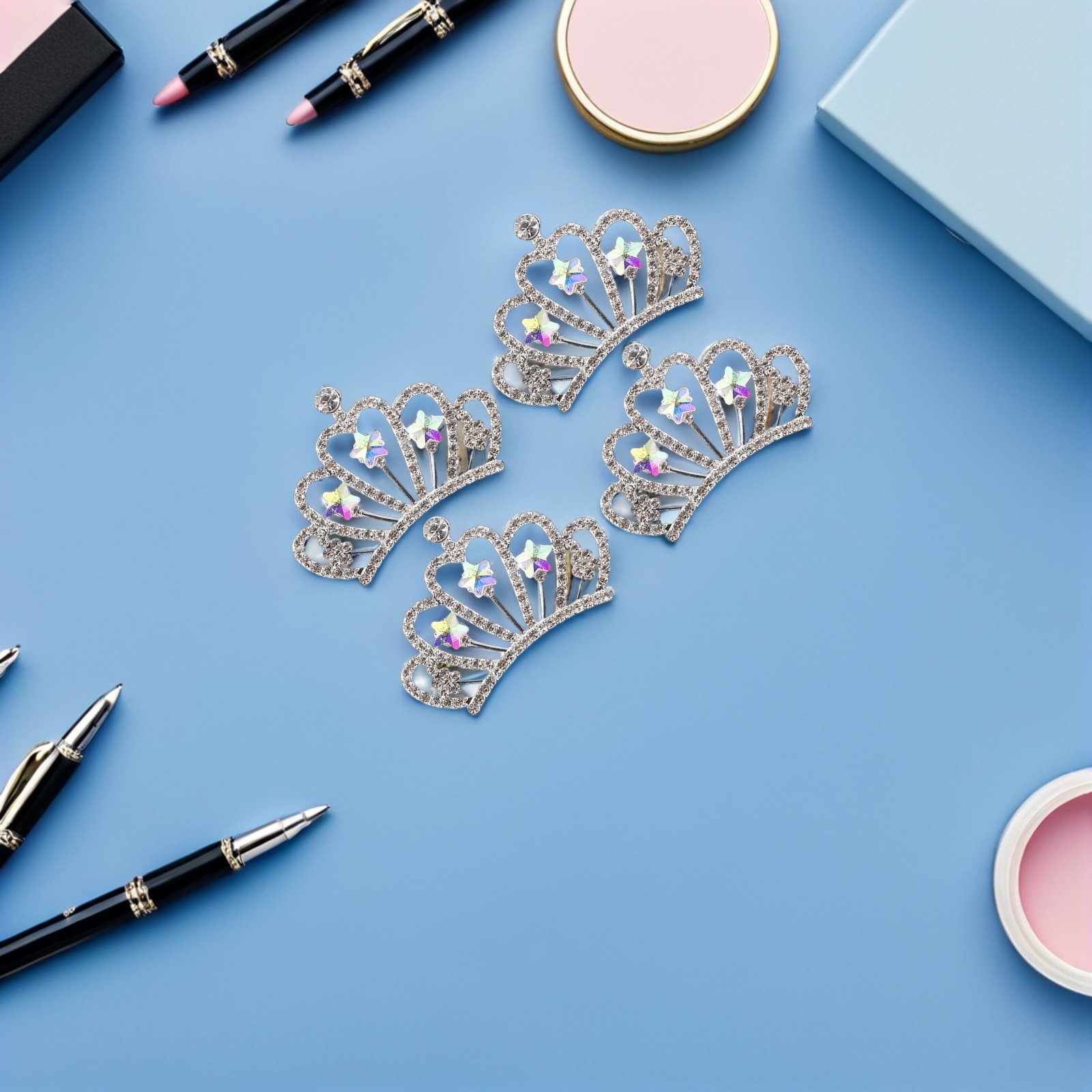 10Pcs Mini Crown Rhinestone Em - Jewelry Making For Adults avis et prix